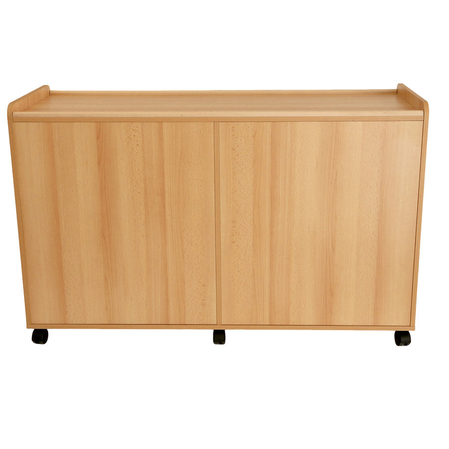 8 Shallow/6 Deep Storage Unit With Doors/Willow Baskets