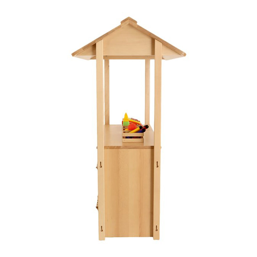 Room Scene Angled Tidy Store With Baskets & Shop Canopy