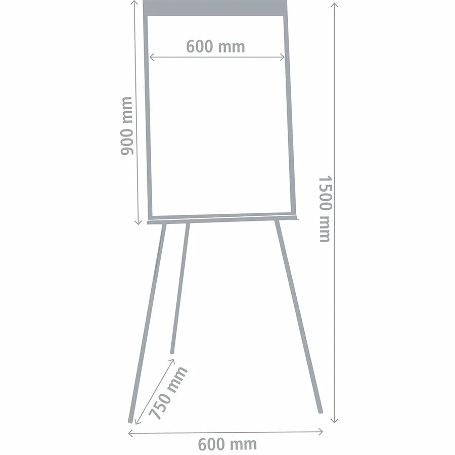 Non-Magnetic Telescopic Flip Chart Easel