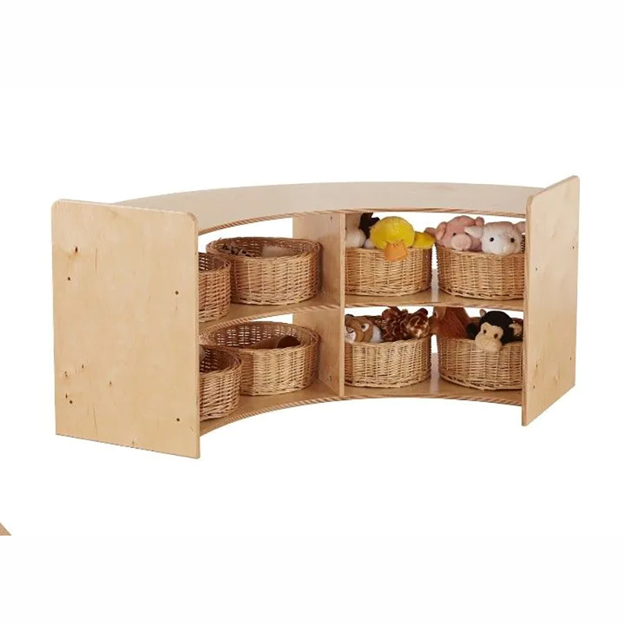 Rookie Range - Large Curve Open Shelving Unit - (H)59.5cm