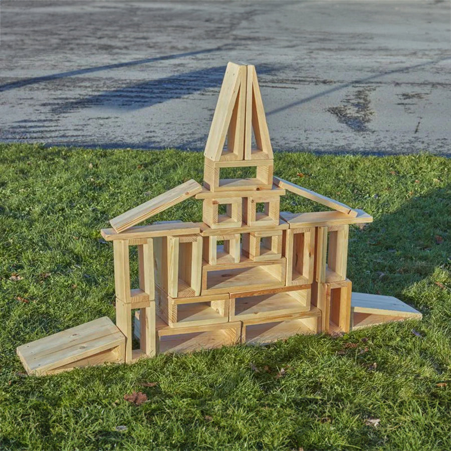 Mini Outdoor Hollow Blocks Columbia Pack - 26 Piece Set