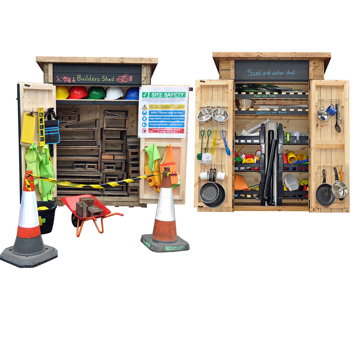 Sand & Water & Builders Shed Combo