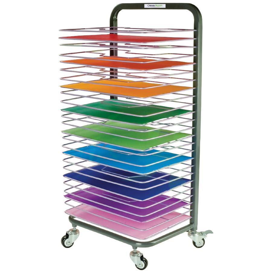 Drying Rack - Mobile A3 Paper (25 Shelf)