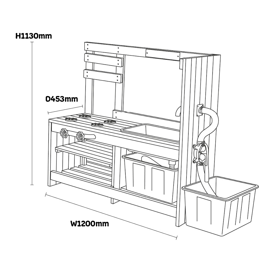 Outdoor Play Kitchen (With Pump)