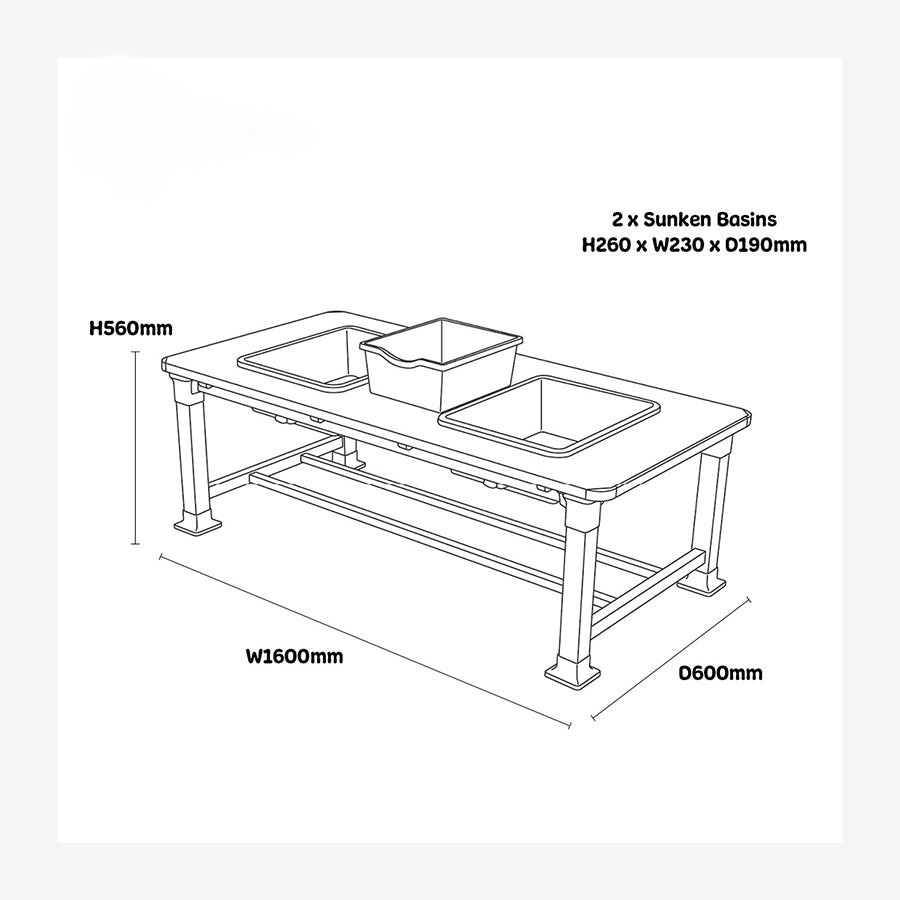 Outdoor Play - Double Messy Table