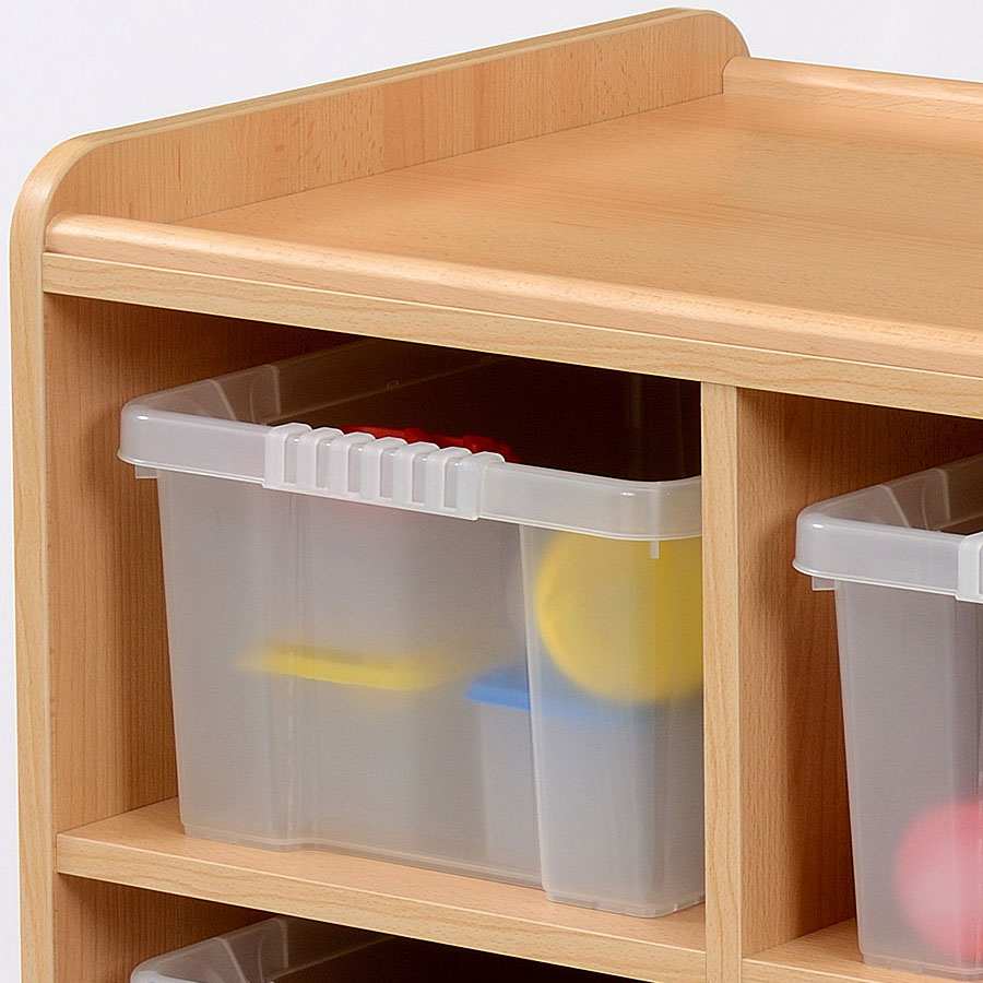 Kebrico Clear Trays Storage Unit Close Up