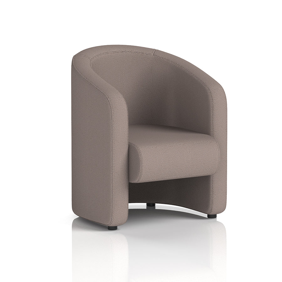 Lamport Armchair with black feet in Yordale Settle Fabric