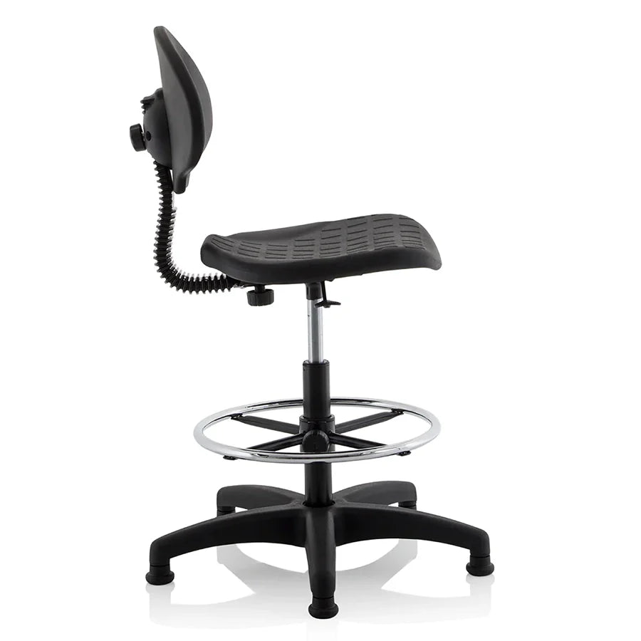 Malaga Polyurethane Medium Back Hi Rise Draughtsman Task Operator Office Chair