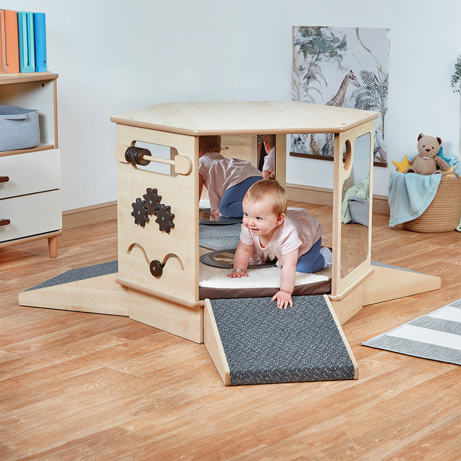 Magical Mirror Den with Ramps and Sensory Cushion