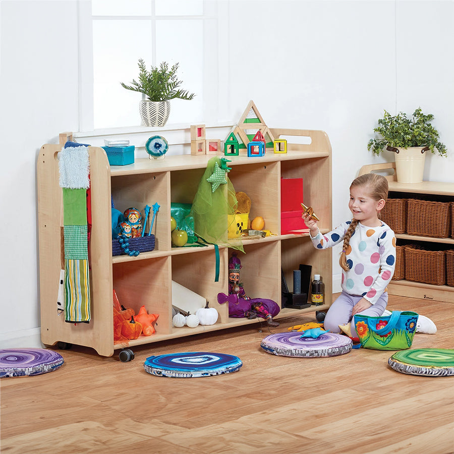 Discovery Shelf Storage 4 Column with Clear Tubs