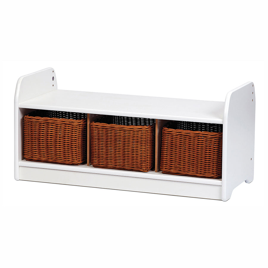 Bambino Low Level Storage Bench with 3 Baskets