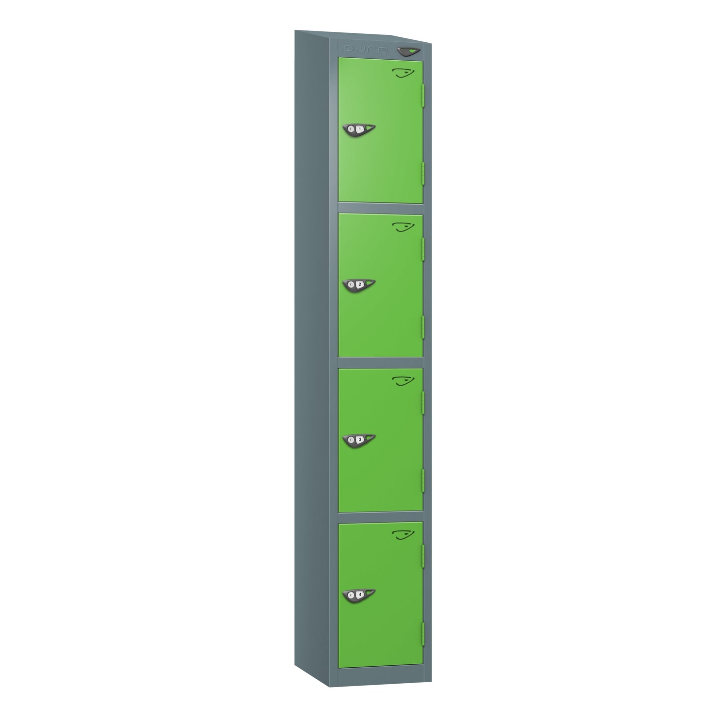 Pure Prime 4 Door Sloping Top Locker H1950/1800xW300xD450mm