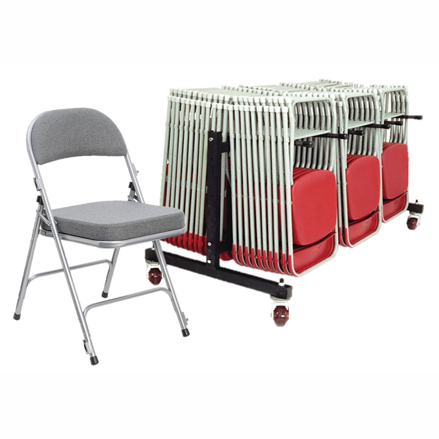 Comfort x30 Deluxe Folding Chairs & Low Trolley