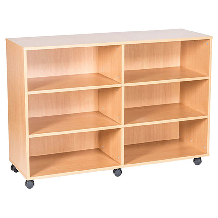 Smart Storage Double Mobile Open Shelf H1107 x W1358 x D460mm
