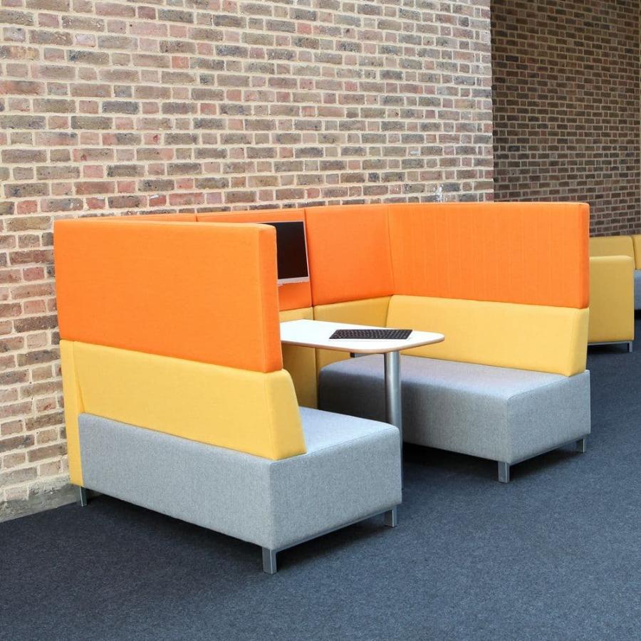 Summit Grand Piano High Back 4 Seater Modular Sofa Meeting Booth 2