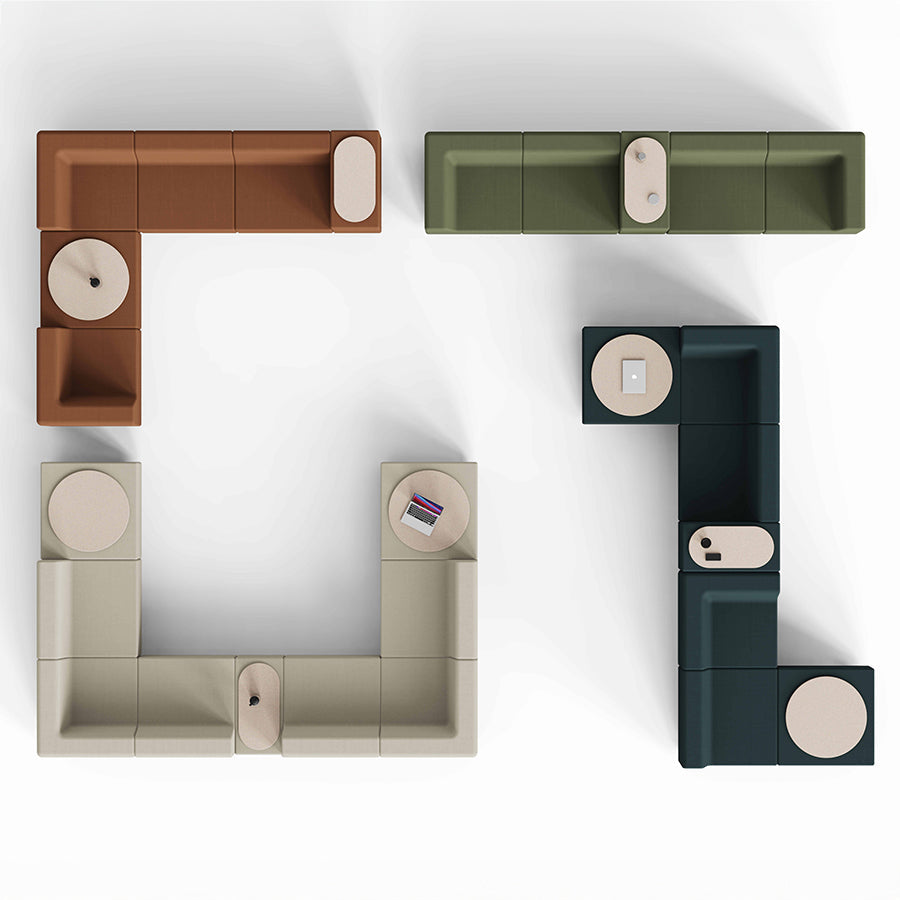Summit Pearsons Modular Sofa Mila Render Layout Options