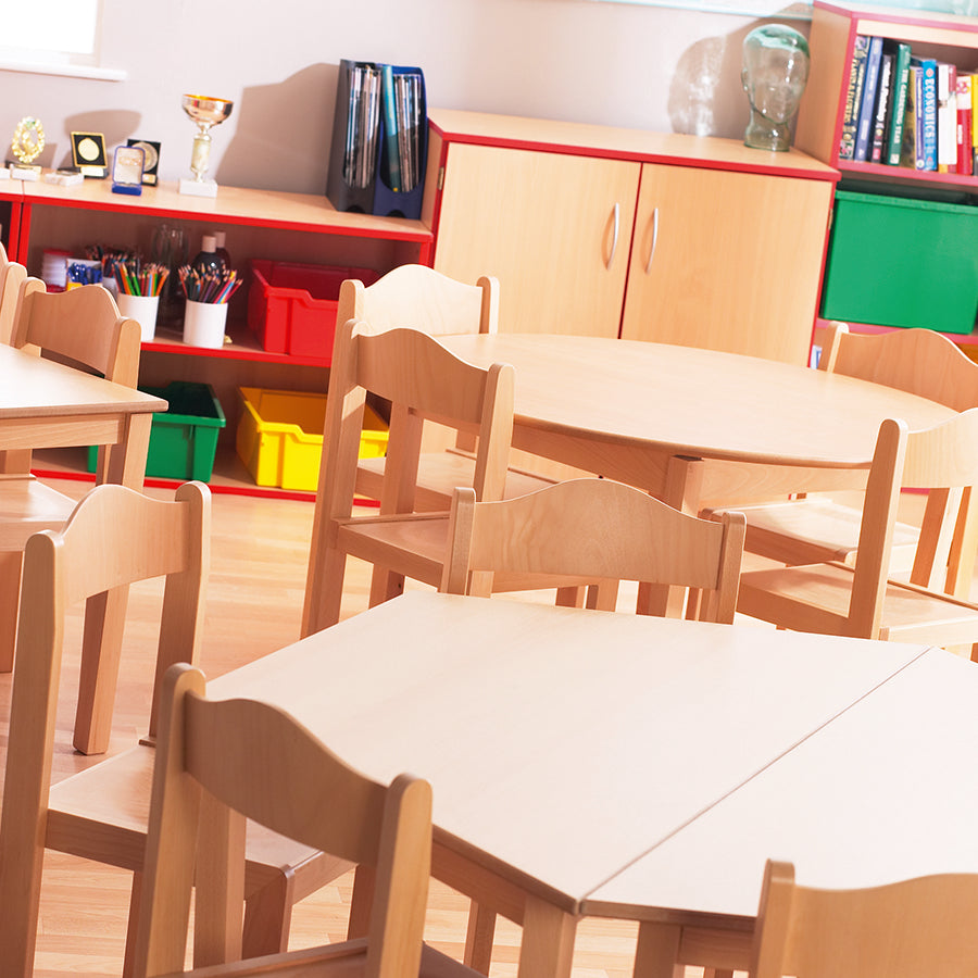 Bergen Trapezoidal Wooden Classroom Table