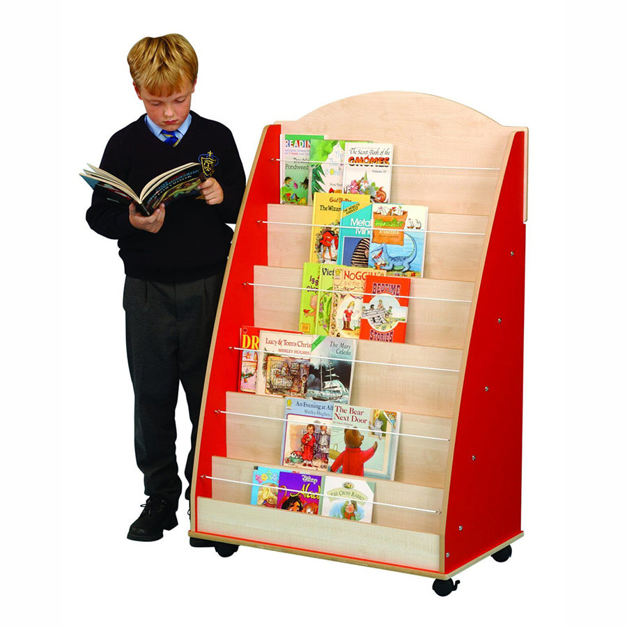 Twoey Face on Book Display Unit Red/Maple S-0890-14 BO30265