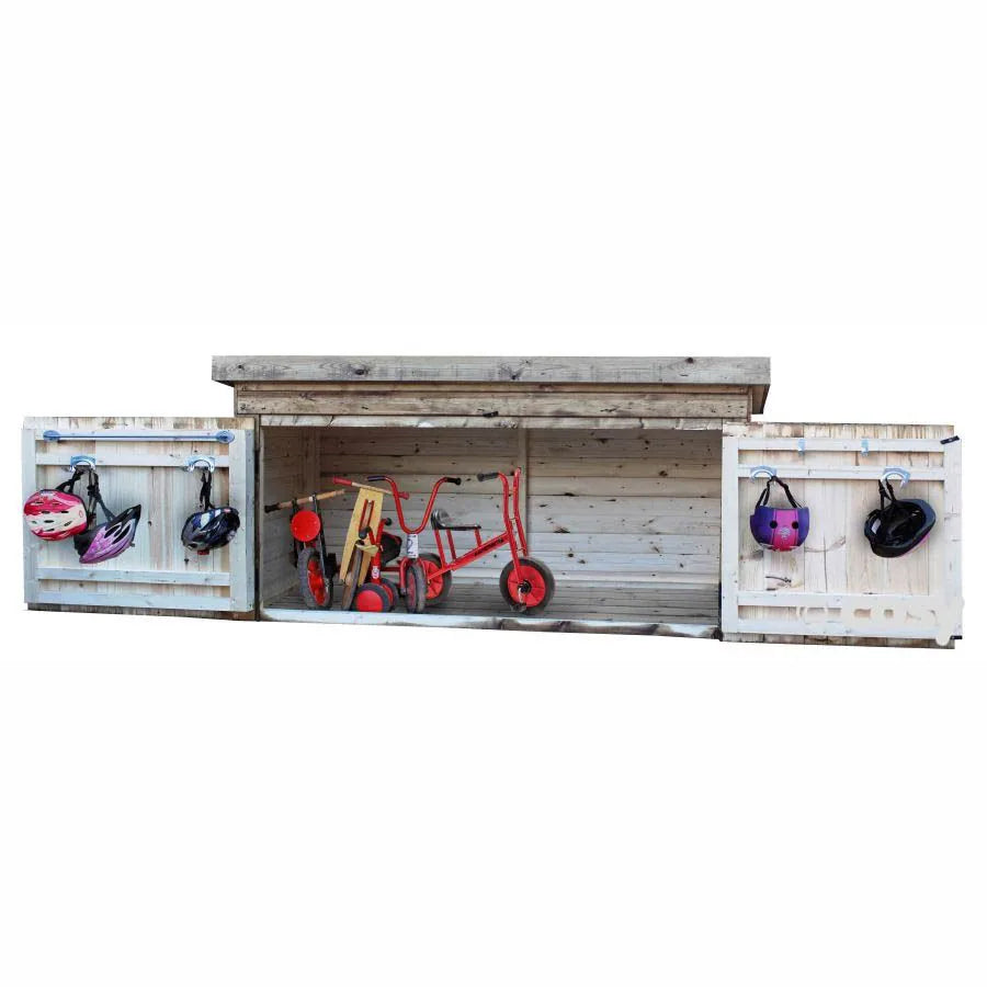 cOSY Wooden Outdoor Storage Bike Shed - (W)195cm 31889-1
