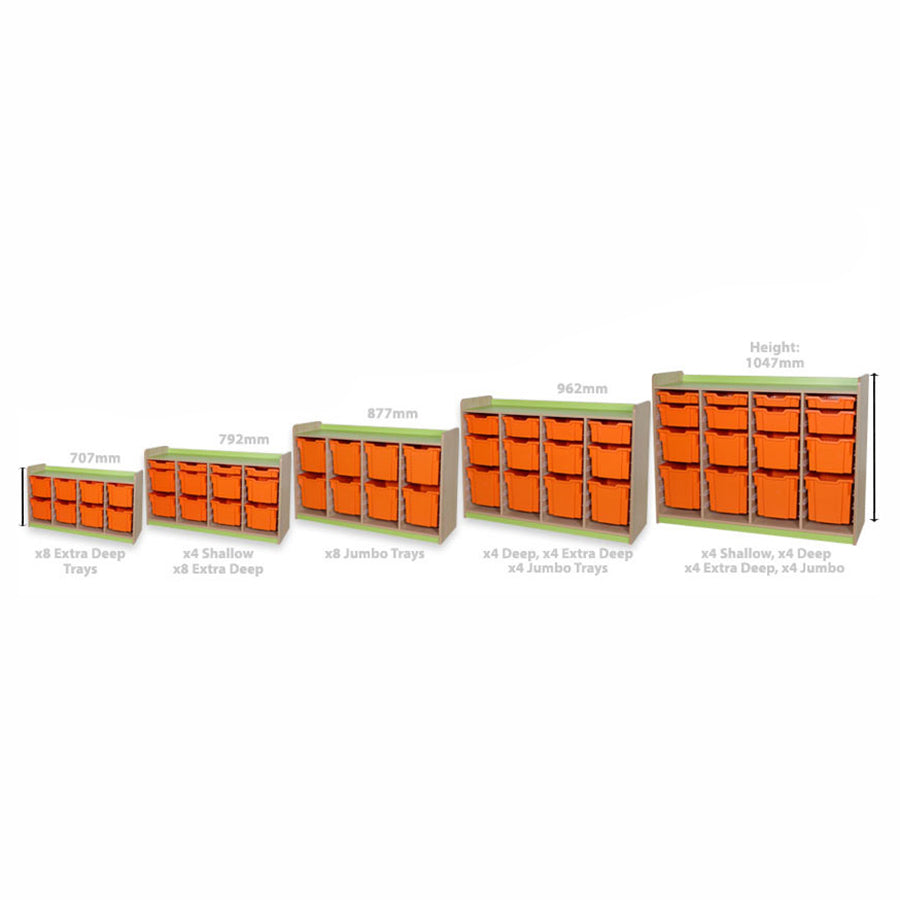 KubbyClass® - 8 Jumbo Tray Quad Unit