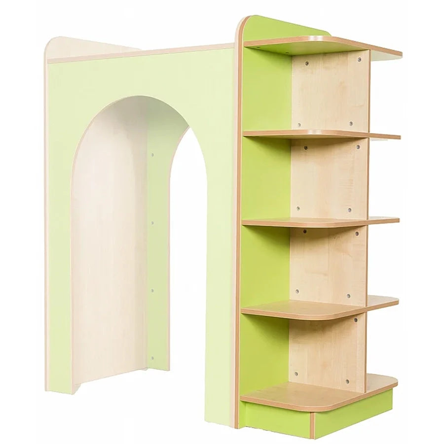 KubbyClass® D-End Cap Library Bookcase (6 Heights)