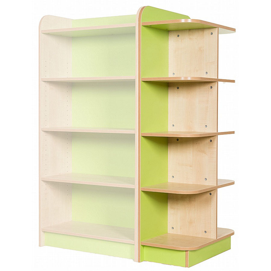 KubbyClass® D-End Cap Library Bookcase (6 Heights)
