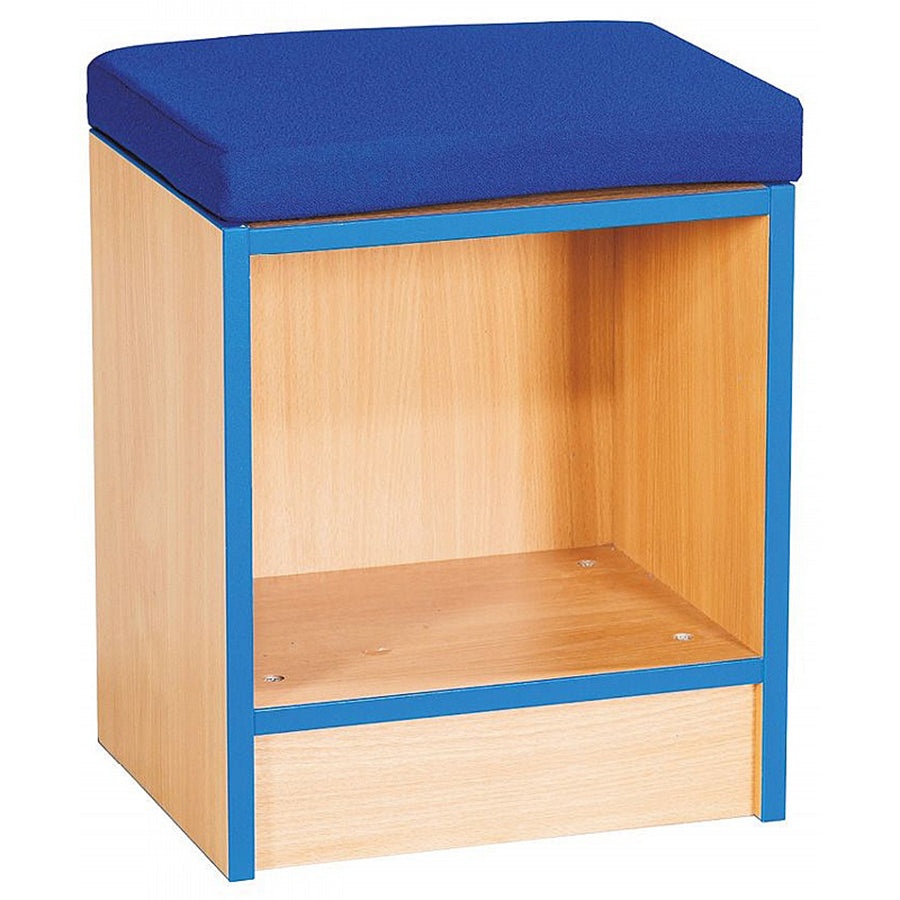 Smart Storage Library Book Storage Bench with Cushion - Single