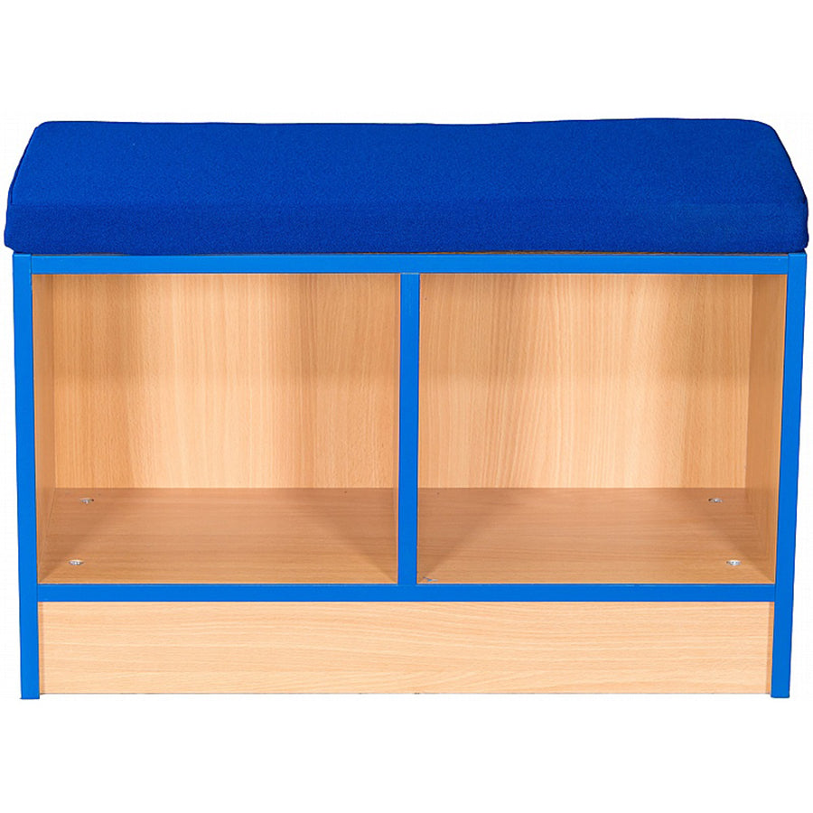 Smart Storage Library Book Storage Bench with Cushion - Double
