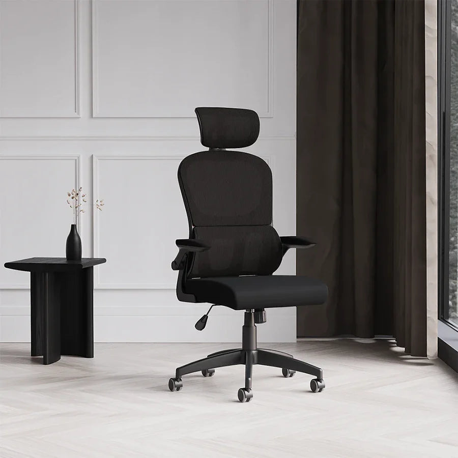 Iris Task Operator Mesh Back Fabric Seat With Headrest