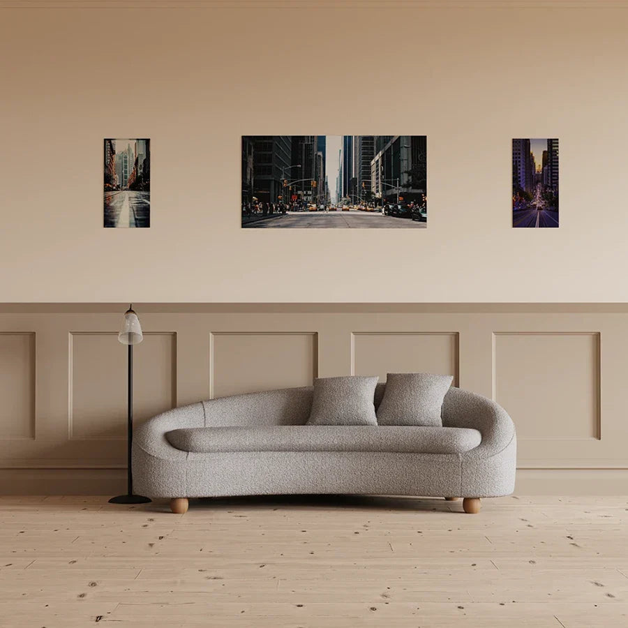 Mimi 3 Seater Curved Sofa