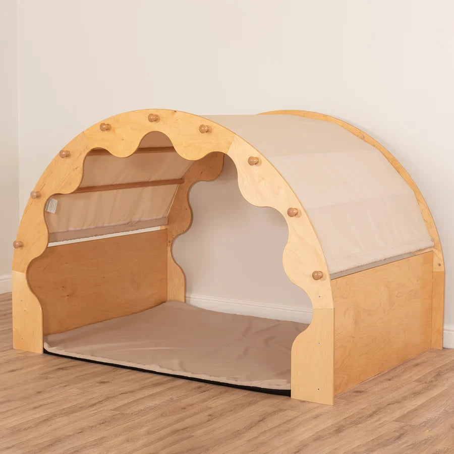 Play Pod & Canopy & 2 Sets Of Curtains 6 Scatter Cushions & Large Mat