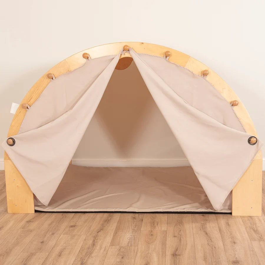 Play Pod & Canopy & 2 Sets Of Curtains 6 Scatter Cushions & Large Mat