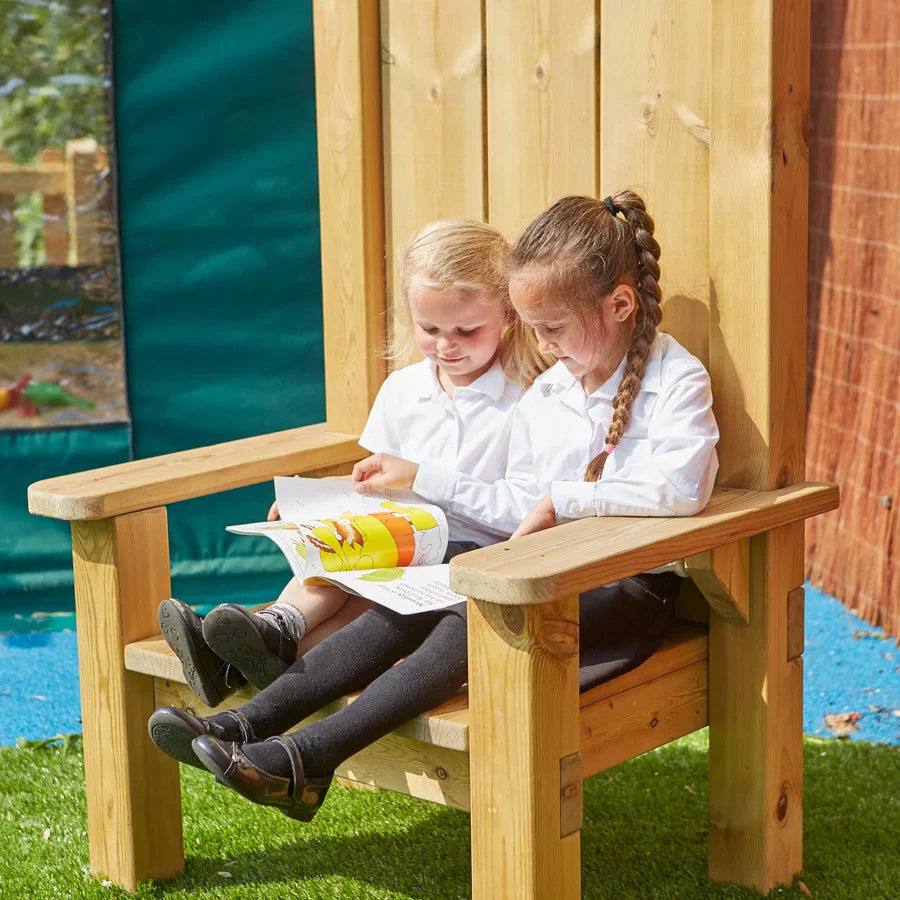 Adult and Child's Outdoor Reading Chair