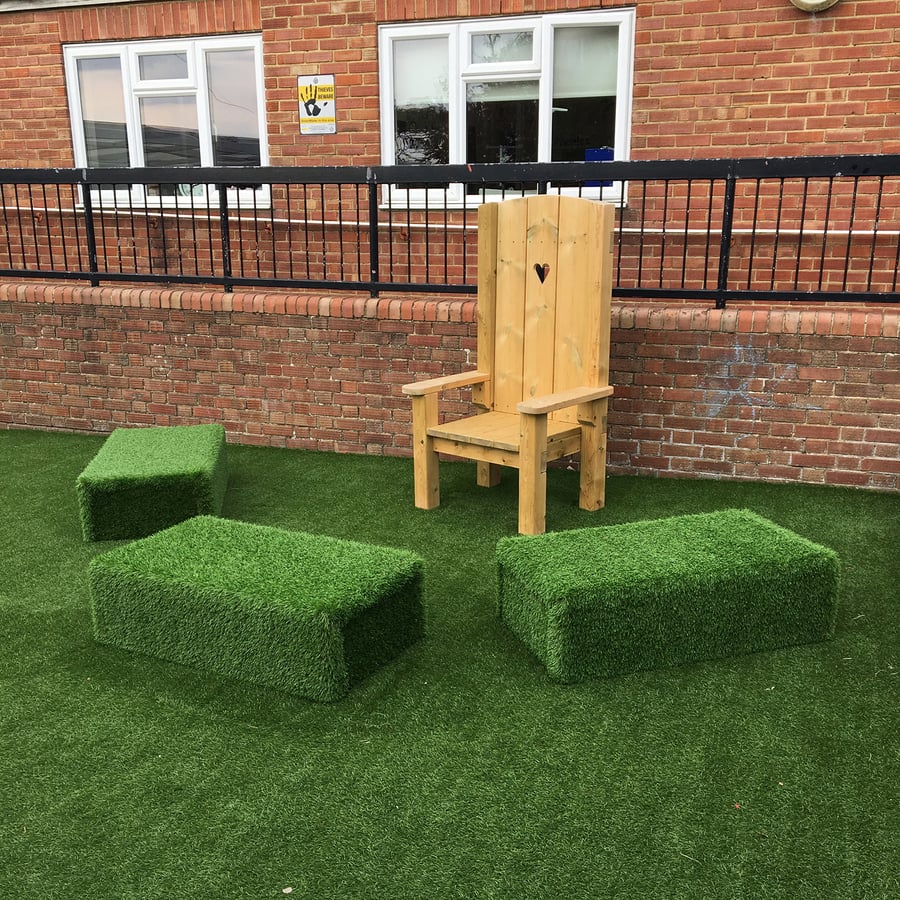 Adult and Child's Outdoor Reading Chair