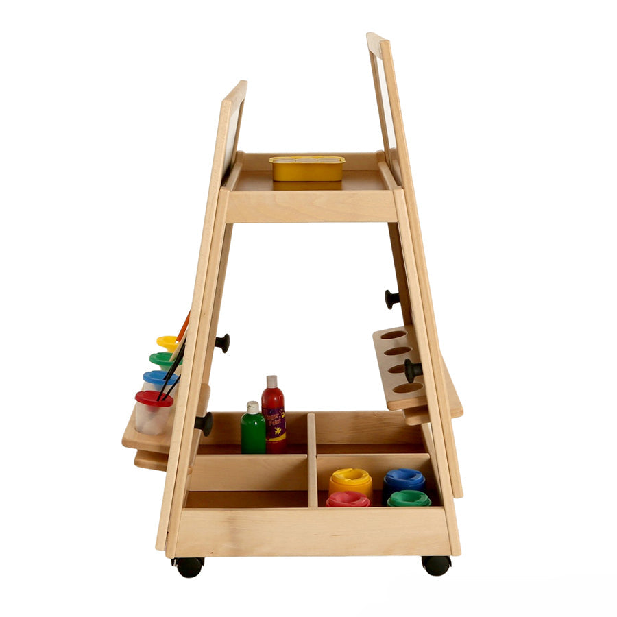 Double Reversible Adjustable Mobile Easel