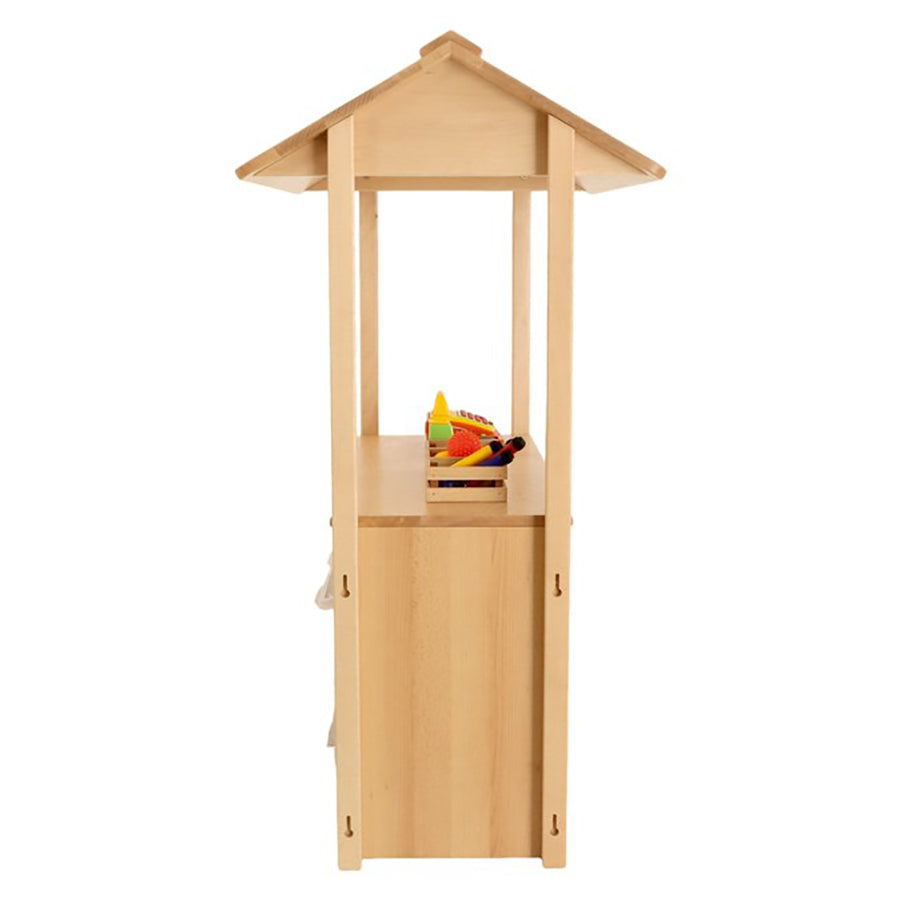 Room Scene Angled Tidy Store With Trays & Shop Canopy