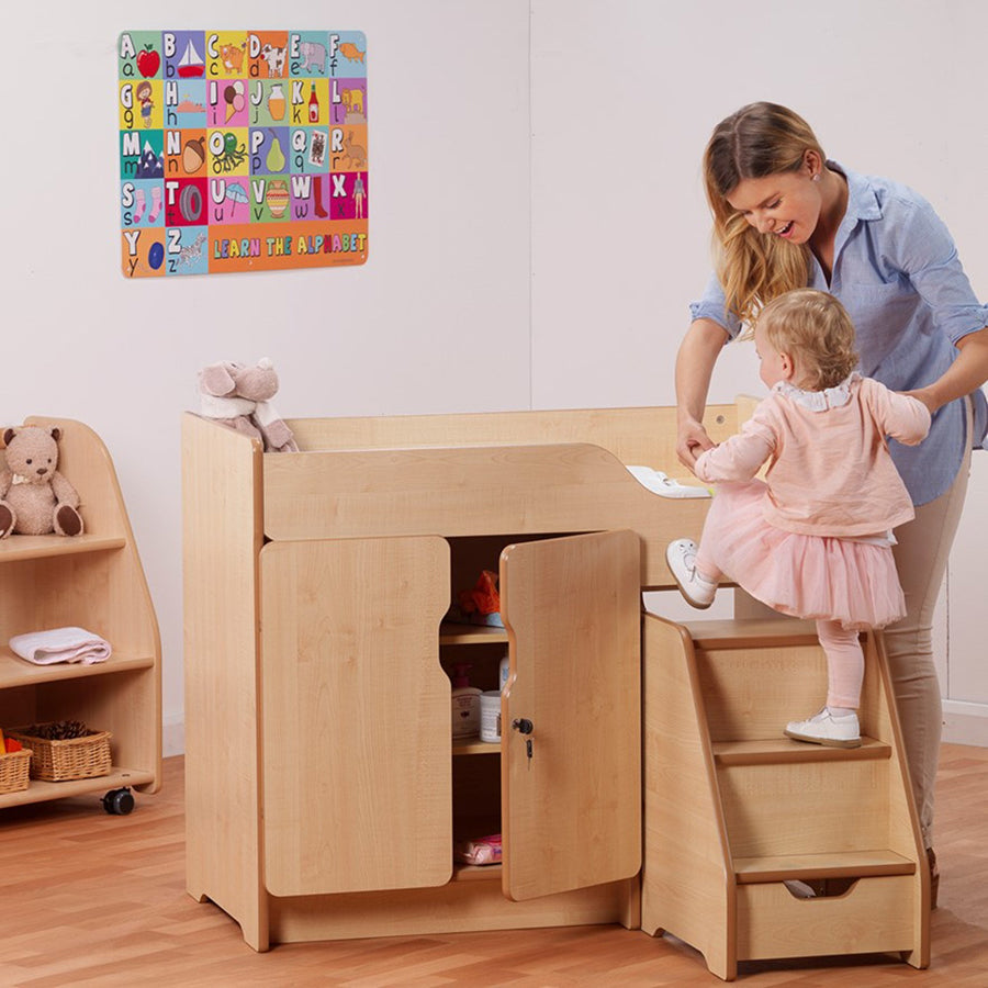Stepped Baby Changing Unit