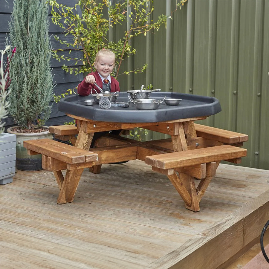 Tuff Spot Tray Picnic Bench - 8 Seater