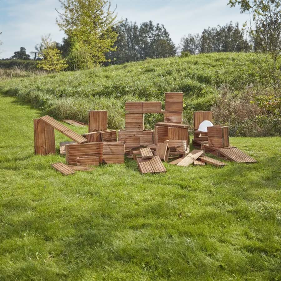 Deckciting Blocks Builders Yard Pack - Pack of 75