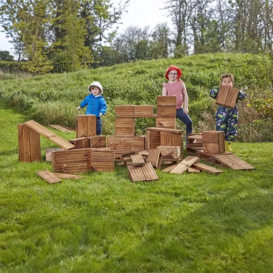 Deckciting Blocks Builders Yard Pack - Pack of 75
