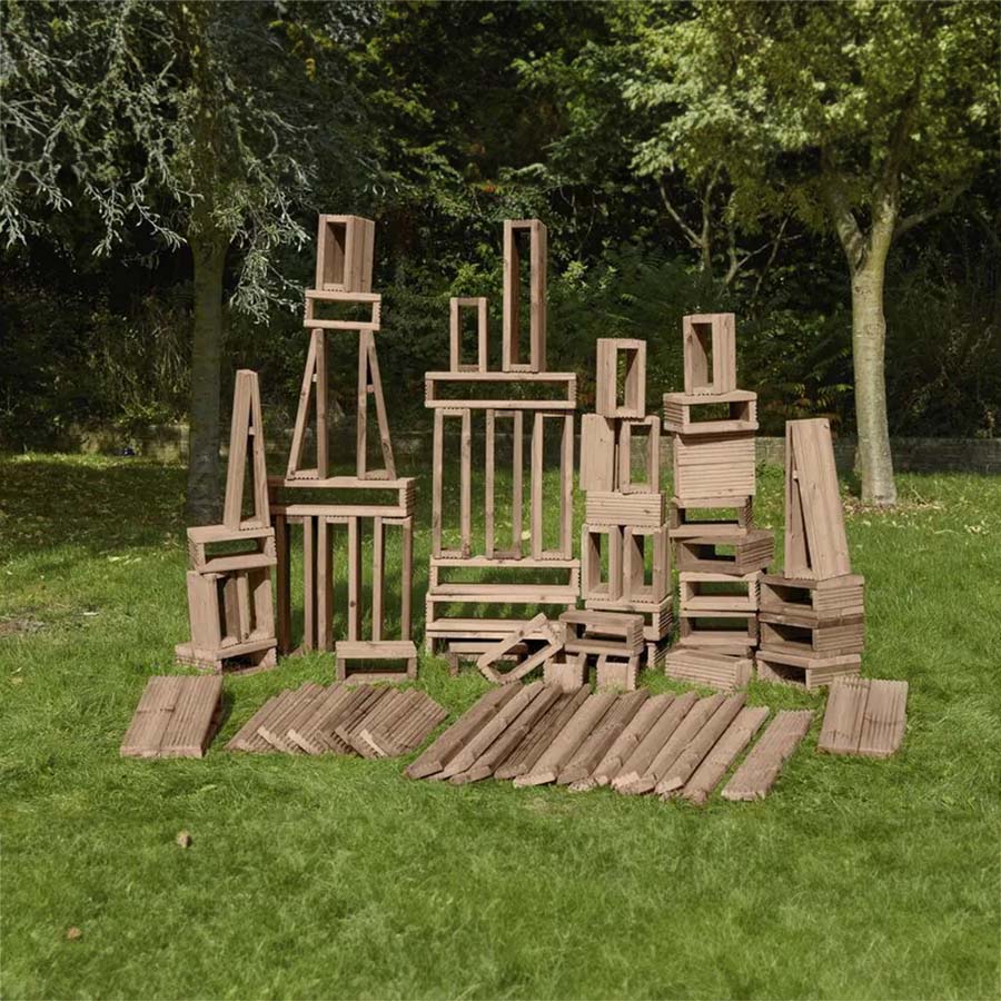 Deckciting Blocks Builders Yard Pack - Pack of 75