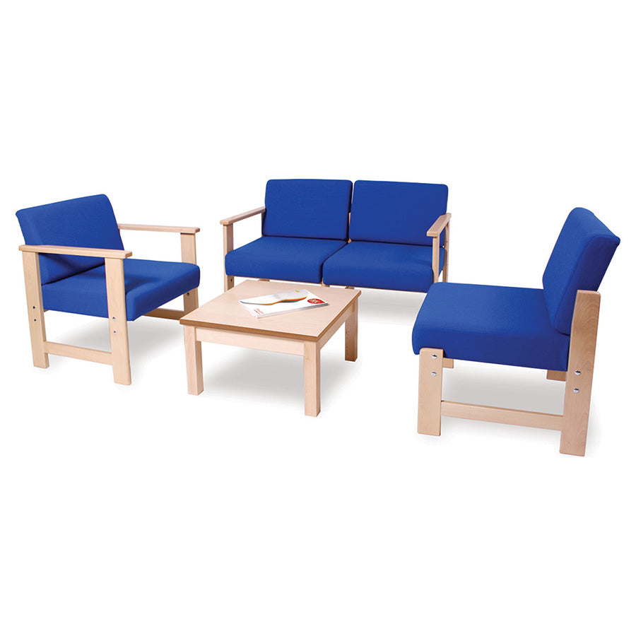 Easy-Wooden Frame 2 Seater Armchair