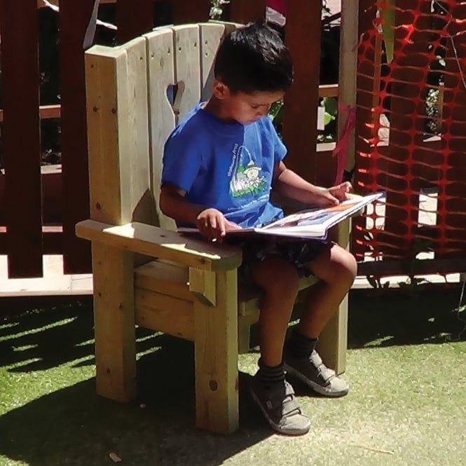 Adult and Child's Outdoor Reading Chair