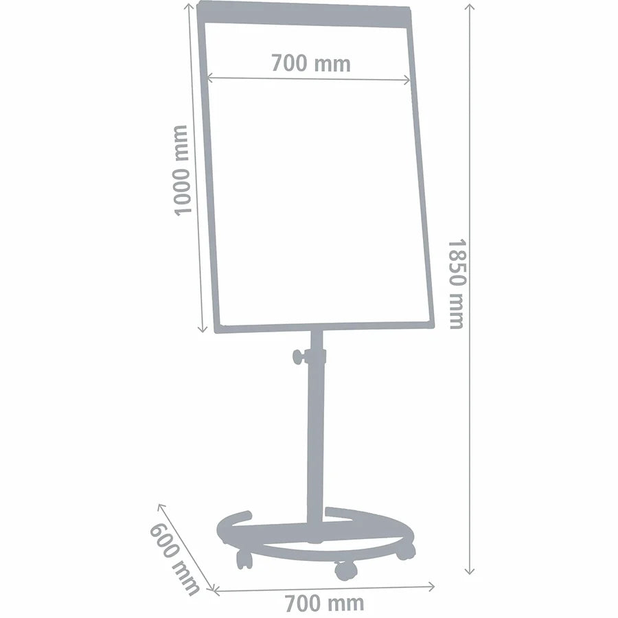 Ultramate Magnetic Round Base Flip Chart Easel
