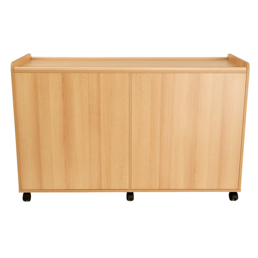 8 Shallow/6 Deep Storage Unit With Doors/Clear Trays