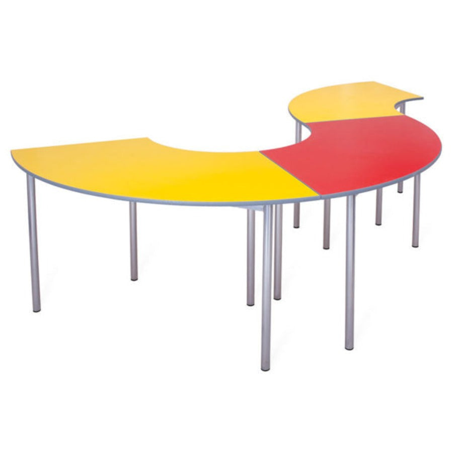 Advanced Furniture Cogent Classroom Table Curve Textured PU Edge CURVE1 TEXT TS30554 2