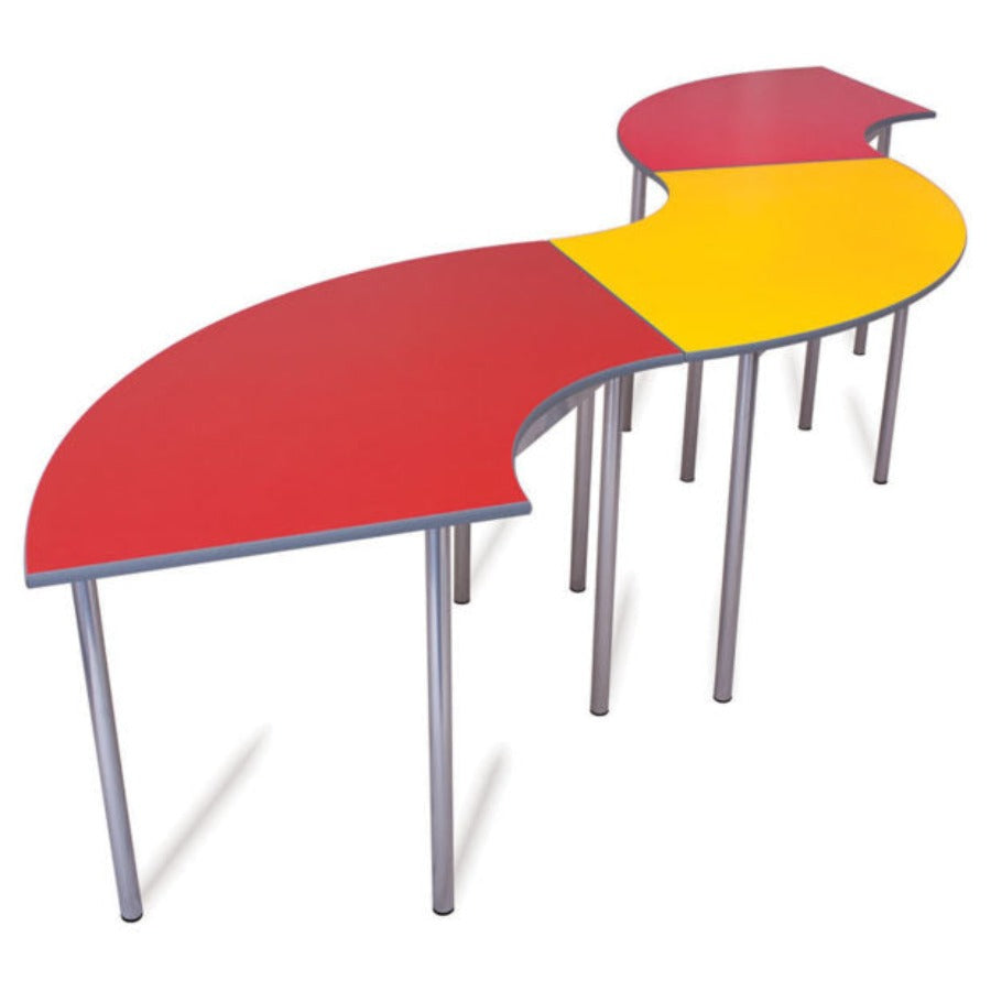 Advanced Furniture Cogent Classroom Table Curve Textured PU Edge CURVE1 TEXT TS30554 3