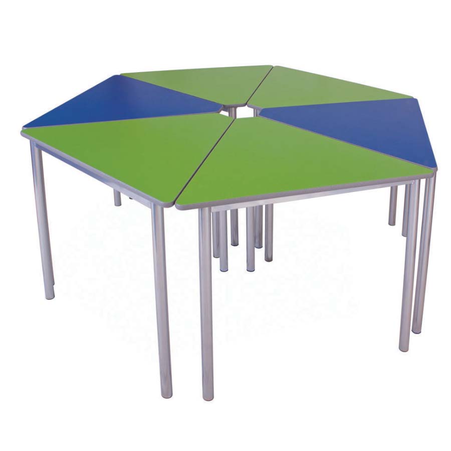 Advanced Furniture Cogent Classroom Table Wedge PU Textured Edge WED1 TEXT TS30555 2