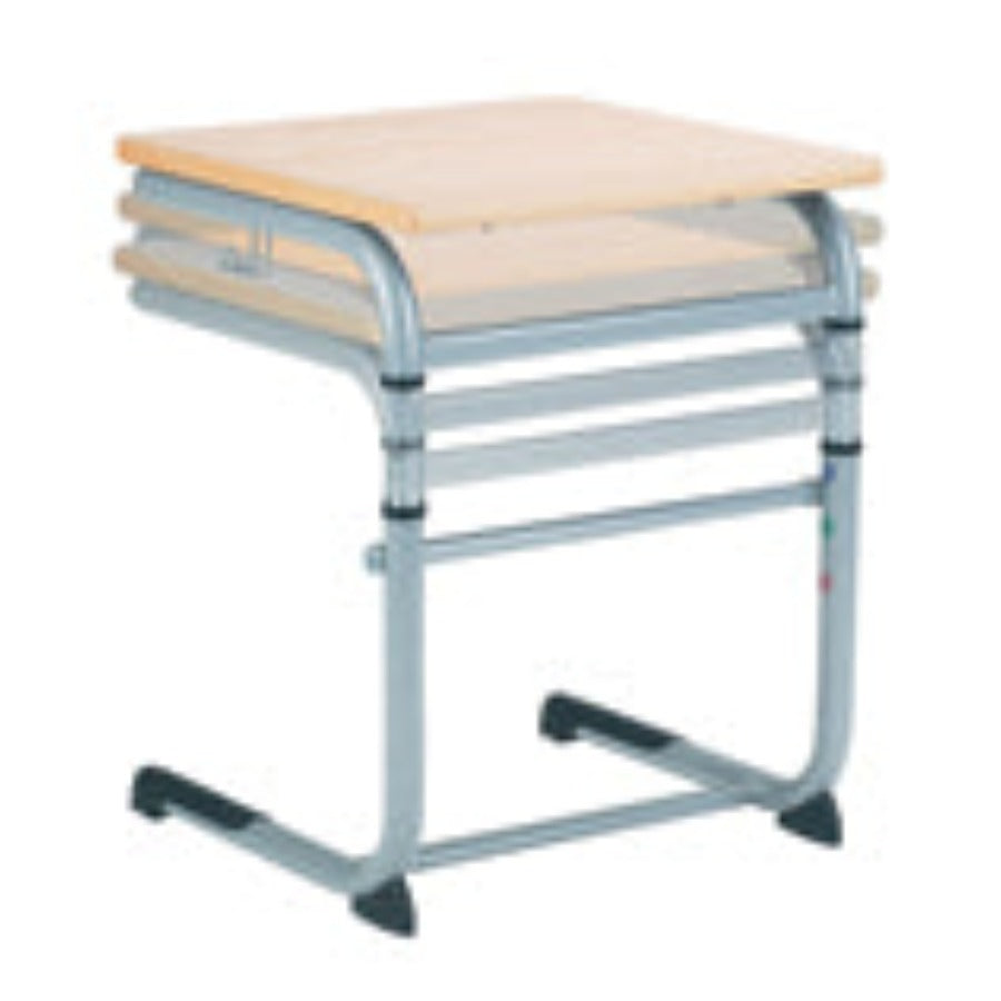 Alpha® Height Adjustable 600x600 Single Cantilever Table TS52695