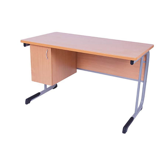Alpha® Teachers Cantilever Desk With Cabinet